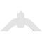 Ekena Millwork Archdale Architectural Grade PVC Gable Bracket, 36"W x 18"H x 2"D x 6"F, 12/12 Pitch GBP036X18X0206ARC00 - alternate 4